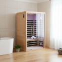 Sauna infrarouge panneaux carbone 2160W LUXE 2 places - SNÖ