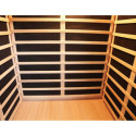 Sauna infrarouge panneaux carbone 2160W LUXE 2 places - SNÖ