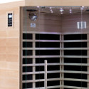 Sauna infrarouge d’angle panneaux carbone 2180W LUXE 2-3 places - SNÖ