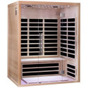 Sauna infrarouge panneaux carbone 2220W LUXE 3 places - SNÖ