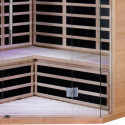 Sauna infrarouge d’angle panneaux carbone 2850W LUXE 3-4 places - SNÖ