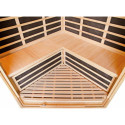 Sauna infrarouge d’angle panneaux carbone 2850W LUXE 3-4 places - SNÖ