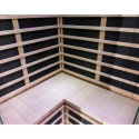 Sauna infrarouge d’angle panneaux carbone 2850W LUXE 3-4 places - SNÖ