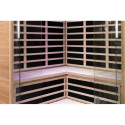Sauna infrarouge d’angle panneaux carbone 2850W LUXE 3-4 places - SNÖ