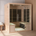 Sauna infrarouge panneaux carbone 3200W LUXE 4 places - SNÖ