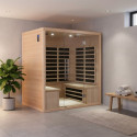 Sauna infrarouge panneaux carbone 3200W LUXE 4 places - SNÖ