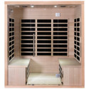 Sauna infrarouge panneaux carbone 3200W LUXE 4 places - SNÖ