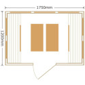 Sauna infrarouge panneaux carbone 3200W LUXE 4 places - SNÖ