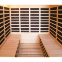 Sauna infrarouge panneaux carbone 3200W LUXE 4 places - SNÖ