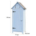 Armoire de jardin en bois lasuré 0,41m² Habrita