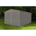 Garage métal 17,47m² imitation bois vieilli