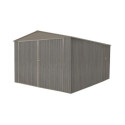 Garage métal 17,47m² imitation bois vieilli
