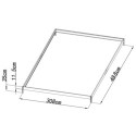 Serre de jardin 15,03m² anthracite PC 4mm + embase Green Protect