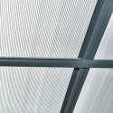 Carport double en aluminium anthracite et polycarbonate 6mm X-METAL