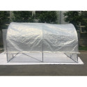 Serre tunnel maraîchère Luxe 3x4m - 200gr/m² H2,40m - Green Protect