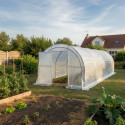 Serre tunnel maraîchère Luxe 3x8m - 200gr/m² H2,40m - Green Protect