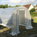 Serre tunnel maraîchère Luxe 3x8m - 200gr/m² H2,40m - Green Protect