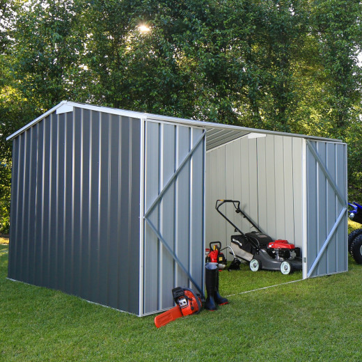 Abri de jardin en métal Colorbond gris ardoise 11,25m² EASYSHED