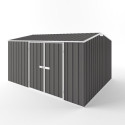 Abri de jardin en métal Colorbond gris ardoise 11,25m² EASYSHED