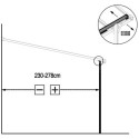 Pergola adossée ajustable - toit de terrasse en alu 3,05x4,36m X-METAL