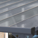 Pergola adossée ajustable - toit de terrasse en alu 3,05x4,36m X-METAL