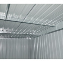 Abri de jardin métal 5,62m² Skylight anthracite + kit d'ancrage X-METAL