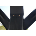 Carport en aluminium anthracite 3x6,47m et polycarbonate 6mm X-METAL