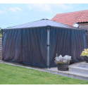 Rideaux en polyester gris pour pergola Palermo™ 4300 - Palram