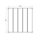 Pergola en aluminium et polycarbonate Milano™ 3000 - Palram