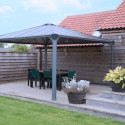 Pergola en aluminium et polycarbonate 429x429cm Palermo™ 4300 - Palram - Canopia