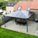 Pergola en aluminium et polycarbonate 429x429cm Palermo™ 4300 - Palram - Canopia