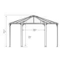 Pergola en aluminium et polycarbonate Monaco™ - Palram