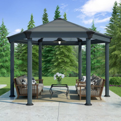 Pergola en aluminium et polycarbonate Roma™ - Palram