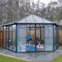 Pergola fermée en aluminium et polycarbonate Garda™- Palram