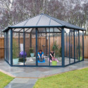 Pergola fermée en aluminium et polycarbonate Garda™- Palram