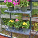 Kit de 2 étagères PVC 65x26 cm pour serre de jardin Canopia by Palram - Gris