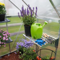 Etagère modulable en aluminium pour serre de jardin 40kg Canopia by Palram - Gris avec supports acier galvanisé