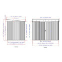 Abri monopente en métal imitation bois Skylight 4,84m² - DURAMAX + kit d'ancrage