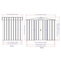 Abri de jardin en métal imitation bois 4,75m² - DURAMAX 