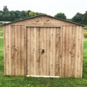 Abri de jardin en métal imitation bois 4,75m² - DURAMAX 