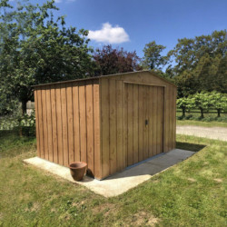 Abri de jardin en métal imitation bois 7,75m² - DURAMAX