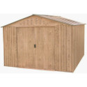 Abri de jardin en métal imitation bois 7,75m² - DURAMAX