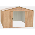 Abri de jardin en métal imitation bois 7,75m² - DURAMAX