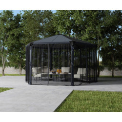 Moustiquaire en polyester léger pour pergola Roma™ et Monaco™ - Palram