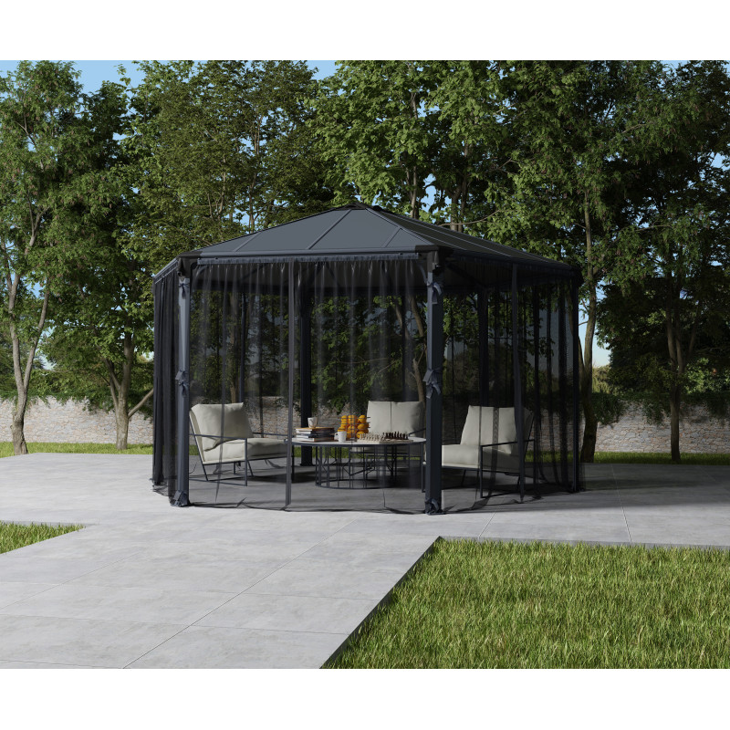 Moustiquaire en polyester léger pour pergola Roma™ et Monaco™ - Palram