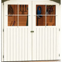 Abri de jardin en bois vitrifié gris 19mm 4.62m² Glücksburg 3 - Karibu
