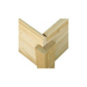Abri toit plat en bois massif 19mm 4.62m² Glücksburg 3 - Karibu