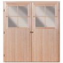 Abri toit plat en bois massif 19mm 4.62m² Glücksburg 3 - Karibu