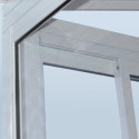 Véranda 300x425cm en alu blanc et polycarbonate 8mm SANREMO