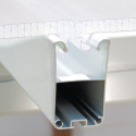 Véranda 300x425cm en alu blanc et polycarbonate 8mm SANREMO